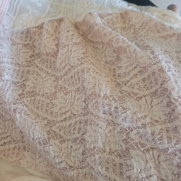 POL Cream/Light Pink Loose Fit Long Sleeve Button Up. Size S. NWOT - Picture 4 of 10